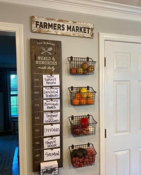 Menu board | Farmhouse kitchen decor, Farmhouse style kitchen, Kitchen decor Above Kitchen Cabinets Ideas, Decorating Above Kitchen Cabinets Ideas, Decorating Above Kitchen Cabinets, Kitchen Cabinets Ideas, Above Kitchen Cabinets, Cabinets Ideas, Entrance Modern, Entrance Interior, Modern Hallway