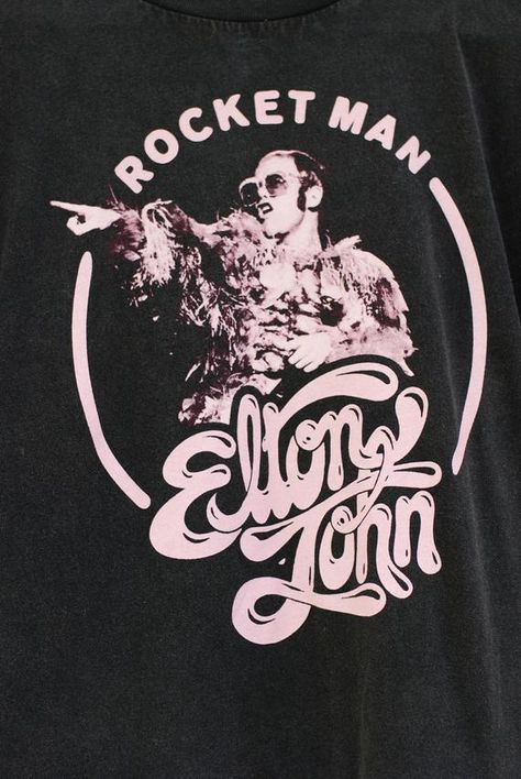 70s Collage, Elton John Rocket Man, Bands Aesthetic, Concert Poster Art, Music Poster Ideas, Rocket Man, Music Poster Design, 80s Bands, Music Images