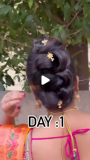 Khopa Hair Styles, Reels Instagram Tutorial, Instagram Tutorial, Bridal Hairstyle, Hair Tutorials Easy, Reels Instagram, Hair Tutorials, Makeup Videos, Big Hair