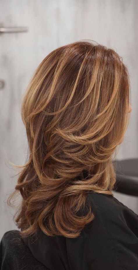 long layered haircut, layered haircut, long layers, layered haircut, layered haircut with curtain bangs Long Layers With Long Bangs, Layers With Long Bangs, Haircut Ideas Brown Hair, Ideas Haircut, Chic Haircut, Brown Hair Inspo, Hair Dye Ideas, Hair Streaks, Dyed Hair Inspiration