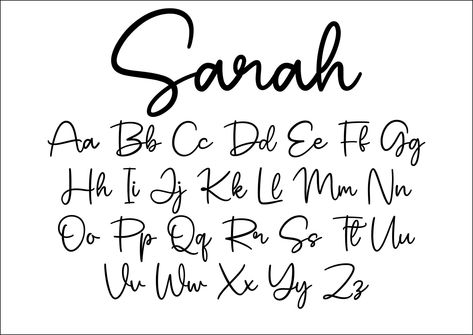 Sarah Fonts: Cute, handwritten fonts perfect for Cricut, Goodnotes, planners, printing, and Procreate for teachers and#cutefonts #fontlove #typographytuesday #fontobsessed #fontcrush Cute Fonts Handwriting, Planner Fonts, Easy Fonts To Write, Goodnotes Fonts, Fonts Procreate, Teacher Fonts, Hand Lettering Alphabet Fonts, Fonts Cricut, Fonts Handwriting Alphabet