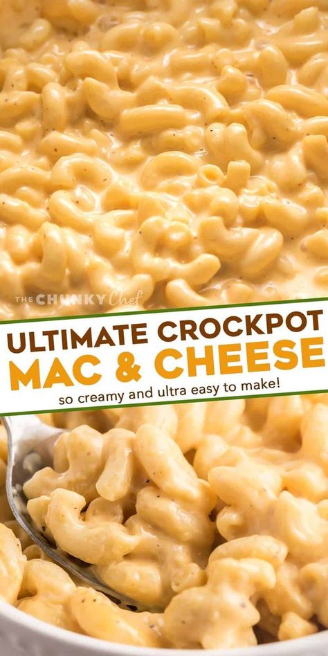 Creamy Crockpot Mac And Cheese Recipe, Easy Crockpot Mac And Cheese Recipe, Mac N Cheese Crockpot, Creamy Mac And Cheese Recipe, Crockpot Mac N Cheese Recipe, Crockpot Mac And Cheese, Recipe Crockpot, Easy Mac And Cheese, Lil Luna