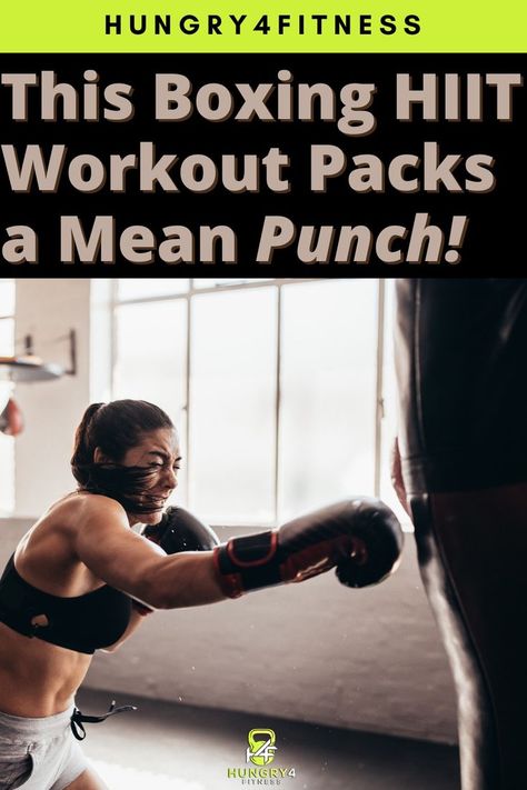 A boxer completing a hiit boxing workout. Boxing Workout With Bag, Boxing Hiit Workout, Boxing Techniques, Boxing Workout, Body Fitness, Skill Set, Hiit Workout, Burn Calories, Stay Fit