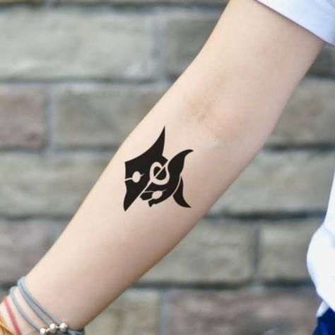 Demon Hunter Tattoo, Kindred League Of Legends, Minimalist Tattoo Design, Hunter Tattoo, Baby Name Tattoos, Zelda Tattoo, Bone Collector, Literary Tattoos, Triangle Tattoos