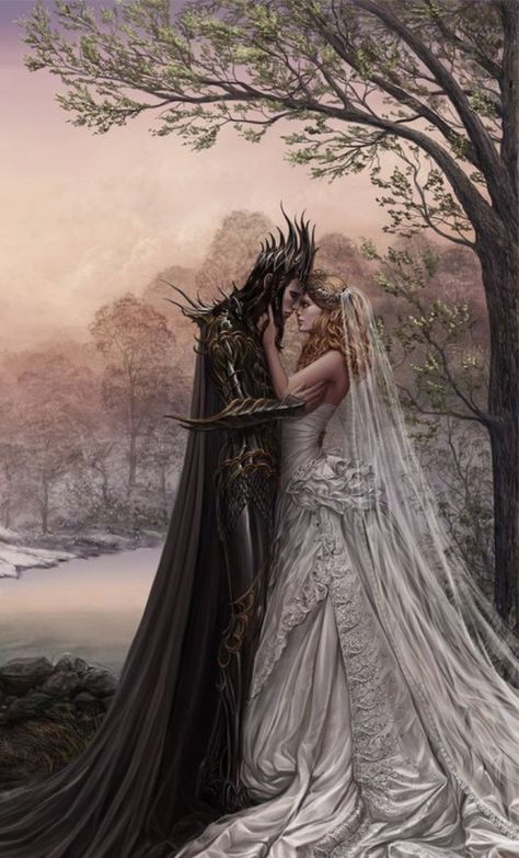 Elf Couple, Fantasy Romance Art, Fantasy Wallpapers, Art Partner, Fantasy Love, Art Photography Portrait, Fantasy Couples, Elves And Fairies, Romance Art