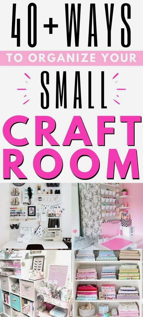 #storagehacks #storageideas #homestorage #diystorage Craft Room Hanging Storage Ideas, Crafting In A Small Space, Craft Storage Solutions Space Saving, Wall Craft Storage Ideas, Craft Corner Organization Small Spaces, Craft Closets Ideas, Small Craft Space In Bedroom, Ideas For Small Craft Rooms, Setting Up A Craft Room In A Small Area