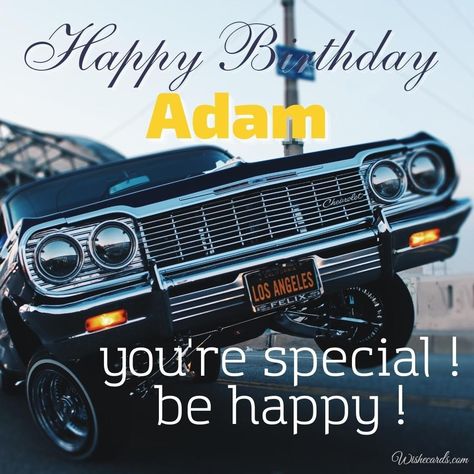 Wedding Ecards, Happy Birthday Adam, Birthday E-card, Birthday Card With Name, Happy Birthday Ecard, Free Birthday Card, Birthday Captions, Quote Cards, Quotes By Famous People