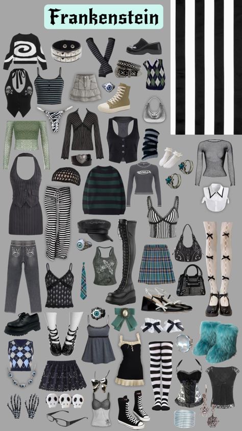 Mh Frankenstein closet aesthetic y2k outfit ideas #style #styleinspo #outfitinspo #2000s #y2k #aesthetic #fyp #fashion #fashioninspo #frankenstein #monsterhigh #explore #trending 2000s Y2k Aesthetic, Closet Aesthetic, Y2k Outfit Ideas, Aesthetic Y2k, Y2k Aesthetic, Frankenstein, Ideas Style, Outfit Ideas