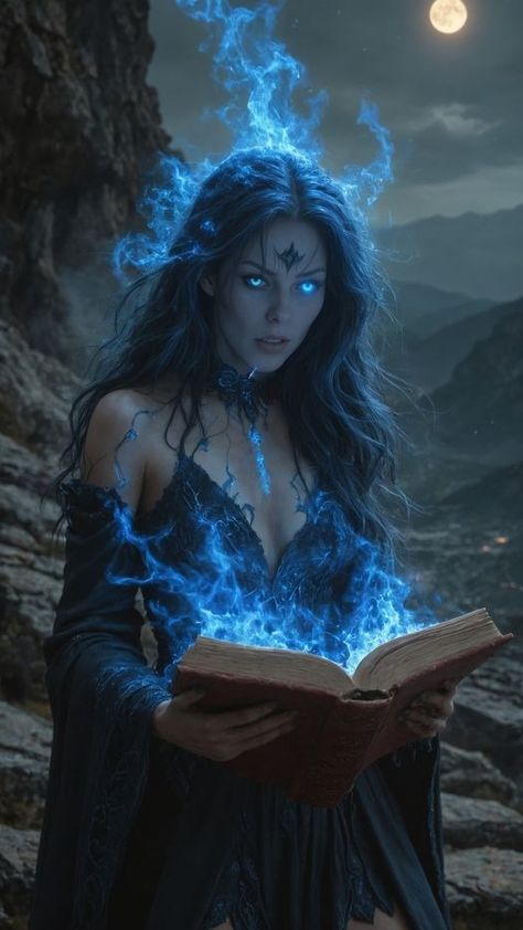 Magical People, Water Woman, Magic Inspiration, Soul Magic, Magic Art Drawing, Magic Woman, Magic Aura, Witch Character Art, Dark Character Aesthetic