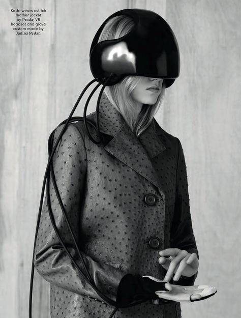 Vr Helmet, Another Magazine, Ready Player One, Futuristic Fashion, Vr Headset, Wearable Device, Tech Fashion, Retro Futurism, Wearable Technology