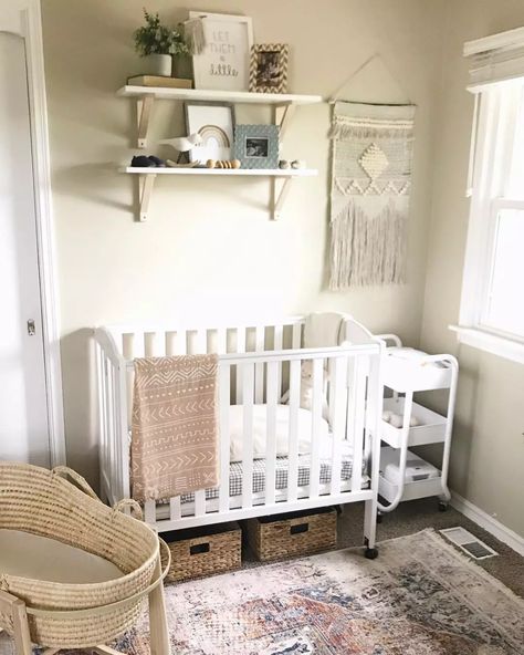 Crib In Bedroom Ideas Shared Rooms, Nursery Corner In Parents Room, Brother Bedroom, Shared Room Ideas, Baby And Toddler Shared Room, Baby Girl Nursery Ideas, Room Sharing, Girl Nursery Ideas, Small Crib