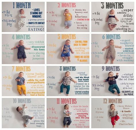 Monthly baby picture ideas to document your baby's growth! A great collection of ideas for taking monthly baby photos! Vogue Kids, Monthly Pictures, Monthly Baby Pictures, Baby Fotografie, Monthly Baby Photos, Monthly Photos, Baby Growth, Foto Tips, Foto Baby