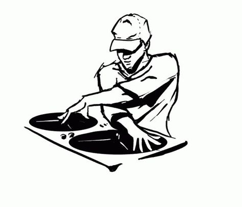 dj Dj Art, Dj Logo, Vintage Advertising Art, Deep House Music, Dj Images, Workout Songs, Hip Hop Art, Digital Portrait Art, Dj Music