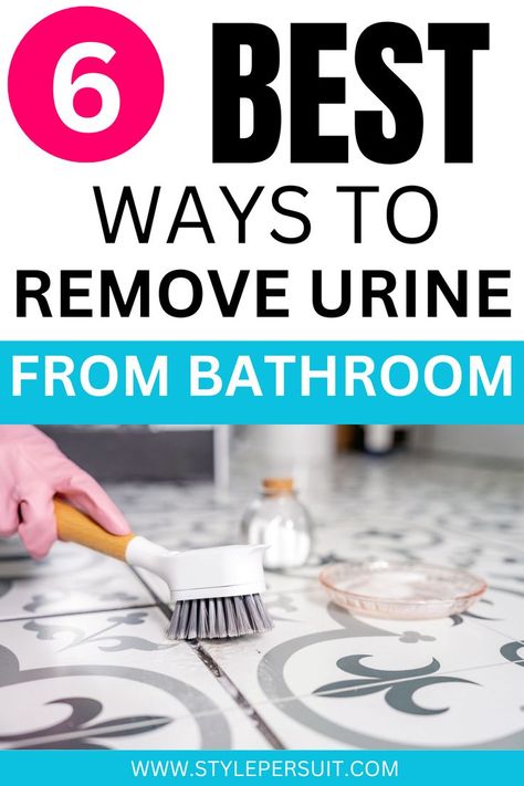 Dealing with urine smell in the bathroom can be unpleasant and embarrassing. Whether it's from a pet accident, a child's mishap, or any other source, effectively removing urine odor is crucial for maintaining a fresh and hygienic bathroom environment. Click to discover the detailed guide on how to tackle urine smell in the bathroom: Urine Smell Out Of Bathroom, Remove Urine Smell, Pee Smell, Urine Odor, Urine Smells, In Bathroom, Laundry Hacks, The Bathroom, Cleaning Hacks