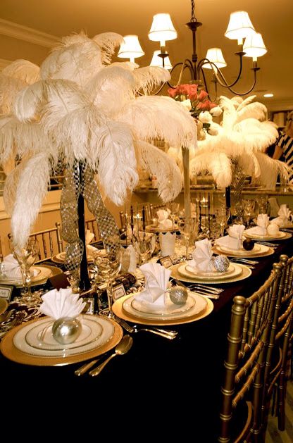 Table Decor and centerpieces Great Gatsby Decorations, Great Gatsby Party Decorations, Gatsby Decorations, Gatsby Birthday Party, Gatsby Party Decorations, Masquerade Party Decorations, Great Gatsby Themed Party, Great Gatsby Theme, Gatsby Themed Party