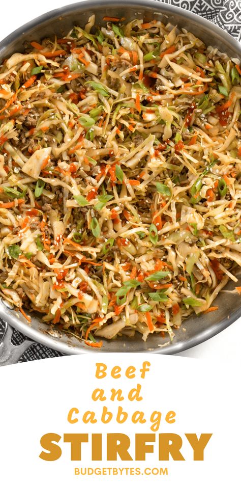 This Southwest Beef and Cabbage Stir Fry is a fast, easy, and flavorful way to make sure dinner is filled with plenty of vegetables. Beef And Cabbage Stir Fry, Napa Cabbage Recipes, Ground Beef And Cabbage, Easy Stir Fry Recipes, Beef Stir Fry Recipes, Cabbage Stir Fry, Beef And Cabbage, Fried Beef, Pinterest Page