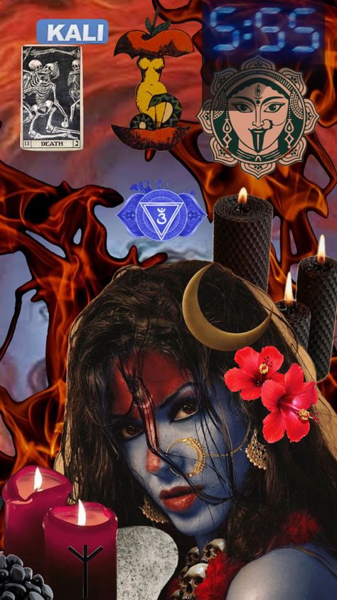 Goddess Magick, Spiritual Pictures, Kali Ma, Kali Mata, Maa Kali, Witches Altar, Sea Wallpaper, Psy Art, Consciousness Art