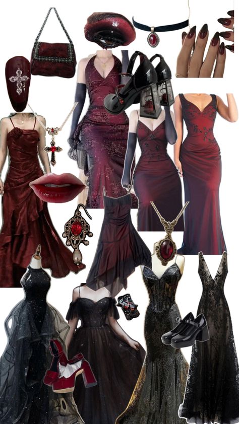 Vampire Clothes, Prom Dress Inspo, Prom Inspo, Dark Feminine Aesthetic, Prom Dress Inspiration, Goth Dress, Prom Outfits, Swaggy Outfits, Gothic Outfits