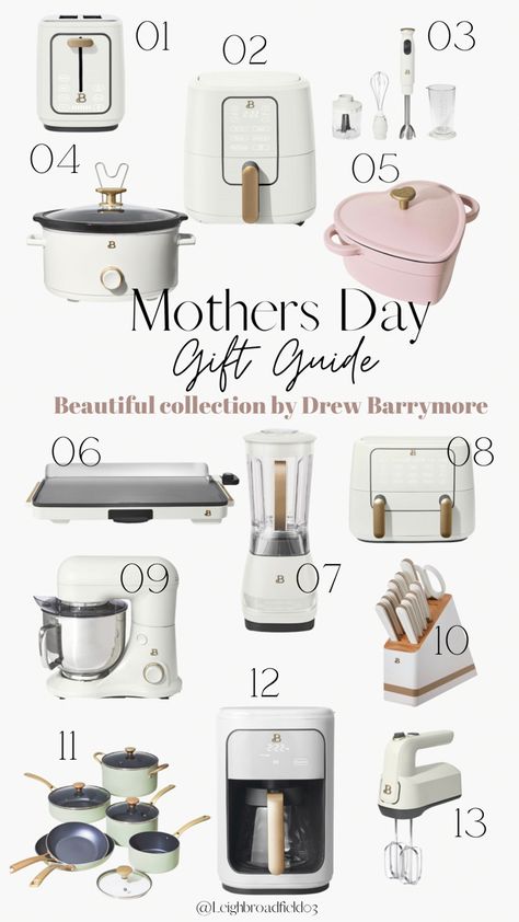 Beautiful Drew Barrymore, French Glam Kitchen, Beautiful By Drew Barrymore Kitchen, Beautiful By Drew Barrymore, French Glam, Gift Guide 2022, Amazon Kitchen Must Haves, Glam Kitchen, Mother Day Gift