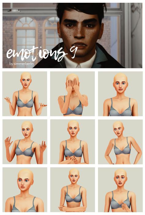 B E R L I N Sims4 Emotion Pose, Emotion Poses Sims 4, Sims 4 Shy Pose, Sims 4 Poses Story, Sims 4 Emotions Poses, Sims 4 Emotion Poses, Sims 4 Story Poses, Gala Poses, Sims 4 Pose Packs