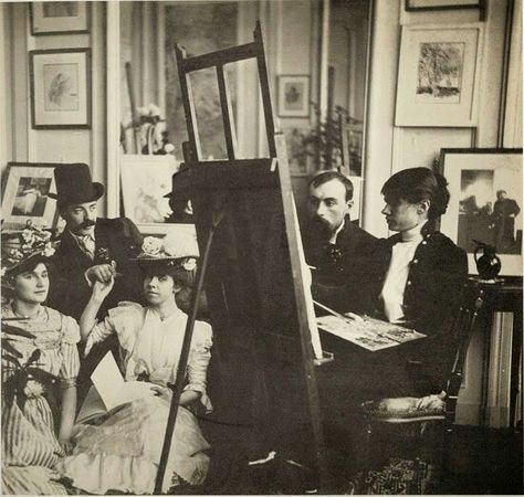 Julie Manet, Paul Valéry, Paule Gobillard, Ernest Rouart and Jeannie Gobillard. Morisot Berthe, Julie Manet, Photo Portraits, Berthe Morisot, Edouard Manet, Impressionist Artists, Art And Literature, Women Artists, Gilded Age