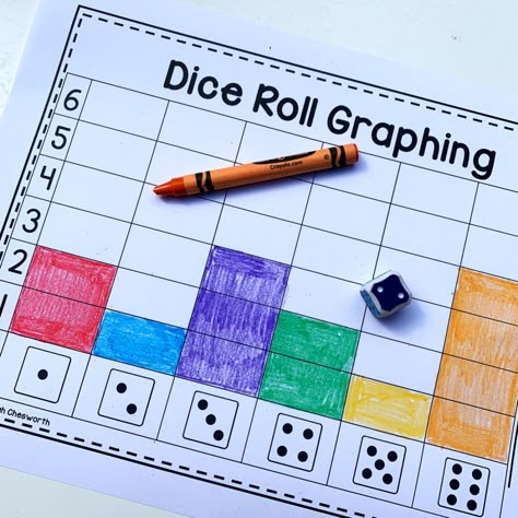 Dice Counting Games Preschool, Fun Math For Kindergarten, Introducing Numbers Kindergarten, Vpk Math Activities, Math Graphing Activities Preschool, Data Activities For Kindergarten, Data Kindergarten Activities, Math Graphing Activities, Graphing For Preschool