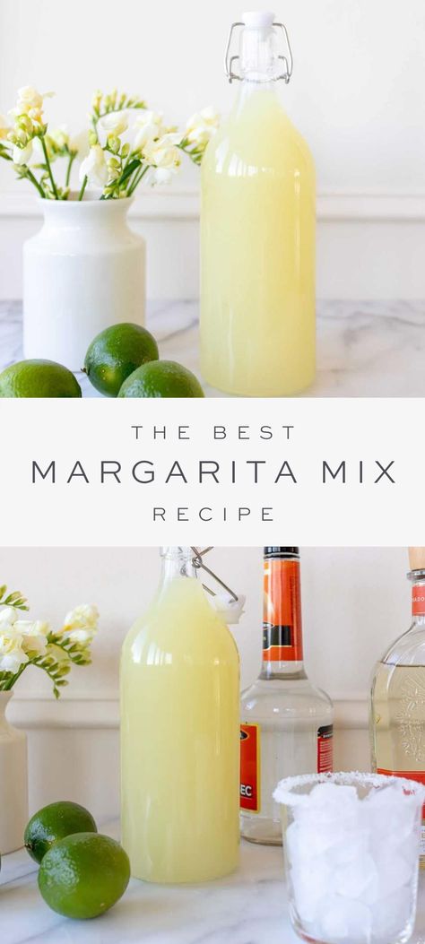 Homemade Sour Mix For Margaritas, Picture Of Margarita, Margarita Recipes For Margarita Machine, Diy Margarita Salt Rimmer, Premixed Margarita Recipes, Homemade Cocktail Mixers, Best Margarita Mix To Buy, How To Make Margaritas At Home, Margarita Mix Homemade