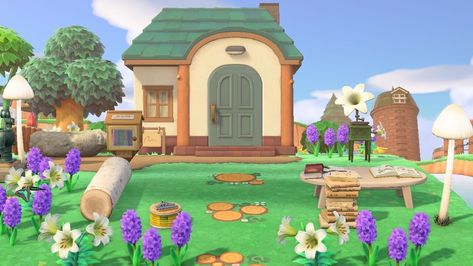 Acnh Inspiration, Island Ideas, Yard Ideas, Animal Crossing, Golf Courses, Gaming, Lily, Yard, House Styles