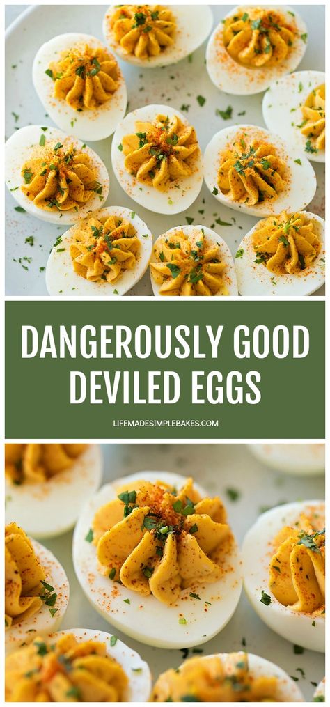 Devilled Eggs Recipe Best, Devilled Eggs, Life Made Simple, Best Deviled Eggs, Deviled Eggs Recipe, Deviled Eggs, Egg Recipes, Thanksgiving Dinner, Appetizer Snacks