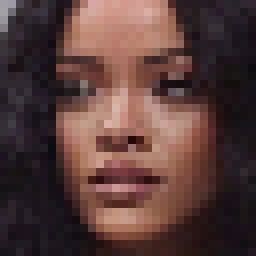 #rihanna #music #artist #photography #entertainment #digital #design #pixel #art Realistic Pixel Art, 32x32 Pixel Art Grid, 32x32 Pixel Art, Rihanna Music, Artist Photography, Realistic Eye, Pixel Art Grid, Personalized Gift Bags, Music Artist