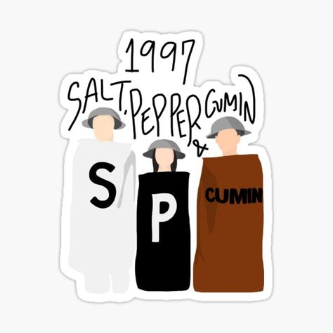 Himym Stickers, Iconic Halloween Costumes, How Met Your Mother, How I Met Your Mother, Stickers For Sale, I Meet You, Boyfriend Girlfriend, Salt Pepper, Meet You