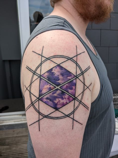 Titan emblem with void energy to symbolise my main class and subclass from Destiny. The two other members of my Fireteam got a tattoo for their classes also. Destiny Titan Tattoo, Destiny Tattoos, Destiny Tattoo, Destiny Titan, Titan Tattoo, Destiny Game, Get A Tattoo, Tattoo Idea, A Tattoo