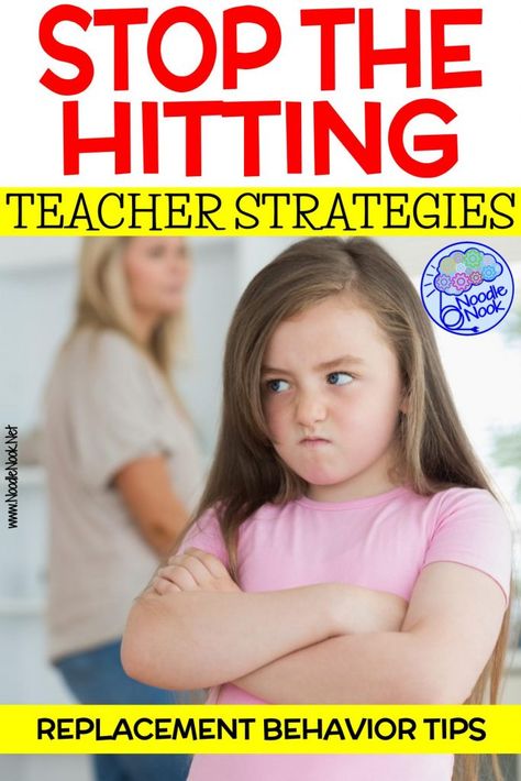 Replacement Behavior for Hitting- Tips and Tricks || NoodleNook.Net Replacement Behaviors For Aggression, Applied Behavior Analysis Training, Special Education Paraprofessional, Change Behavior, Negative Behavior, Special Education Behavior, Positive Behavior Support, Behavior Plan, Behavior Supports