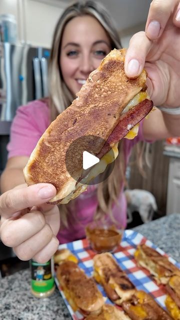 Katherine Salom on Instagram: "🔥🧀 Get ready for the ultimate mashup! Hot Dog Grilled Cheese on the griddle with @danosseasoning seasoned butter, melted cheddar & pepper jack, all toasted to perfection👏🏻 •  #fireupflavor #danospartner" Grilled Cheese Hotdogs, Hotdogs Recipes, Griddle Meals, Katherine Salom, Grilled Cheese Hot Dog, Hot Dog Sauce, Wrap Rolls, Seasoned Butter, Blackstone Grill