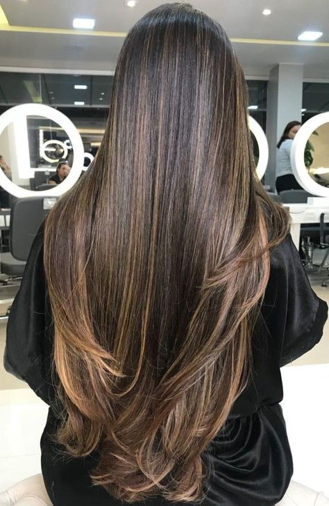 Thicker Hair Naturally, Balayage Straight Hair, Long Hair Color, Brown Hair Balayage, Long Brown Hair, Brown Blonde Hair, Luxury Hair, Hair Color Balayage, Beautiful Long Hair