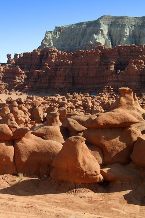 Visit Goblin Valley State Park in Utah, famous for its unique rock formations resembling goblins and its historical significance. It's perfect for camping and hiking, with spring and fall being the best times to go. The park is accessible throughout the year. Visit our website to learn more- www.utahguide.com/utah_parks/goblin-valley #utah #yesvisitutah #utahoutdoors #utahhiking #utahisrad #weareutah #utahgram #westbysouthwest #withmytamron #youtah #utahunique #utahillustrated #igsouthwest Goblin Valley State Park Utah, Places To Go In Utah, Utah Parks, Goblin Valley State Park, Utah State Parks, Goblin Valley, Visit Utah, Utah Road Trip, Utah Hikes