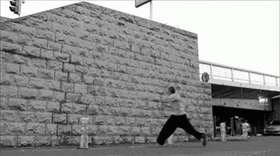 Parkour Prkprk GIF - Parkour Prkprk Jump - Discover  Share GIFs Jump Animation, Jumping Gif, Parkour Training, Self Defense Martial Arts, Trick Shots, Animation Reference, Free Running, Parkour, Cool Gifs