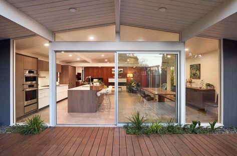 Eichler Homes Interior, Eichler Atrium, Backyard Garage, Eichler Homes, Mcm House, Mid Century Home, Landscaping Inspiration, Quality Family Time, Century Home