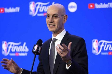 NBA expands scope of coach’s challenge on some out-of-bounds plays Adam Silver, Urdu News, Nba Season, Nba Champions, Kyrie Irving, The Next Big Thing, Minnesota Timberwolves, Dallas Mavericks, Nba Finals