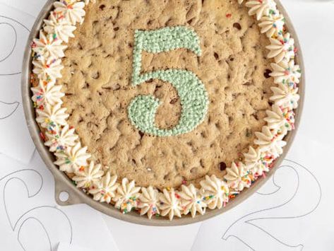 The Best Cookie Cake Icing Best Icing For Cookie Cake, Stacked Cookie Cake Birthday, Small Cookie Cake, Frosting For Cookie Cake, Cookie Cake For Men, Cookie Cake Frosting Recipe, Cookie Cake Icing Recipe, Cookie Cake Frosting, Simple Cookie Cake Designs