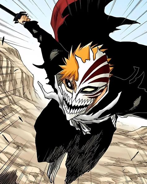 Ichigo Kurosaki ฿ⱠɆ₳₵Ⱨ₲₳₦₲™ on Instagram: “Symbiote . . . @ichigzo for more bleach scans . . . . . [TÂG$$] #Bleach #ichigo #ichigokurosaki #neliel #nelieltuoderschvank #yoruichi…” Ichigo Hollow Mask, Ichigo Bankai, Bleach Tattoo, Ichigo Kurosaki Wallpaper, Ichigo Manga, Bleach Drawing, Bleach Ichigo, Witch Characters, Bleach Anime Ichigo