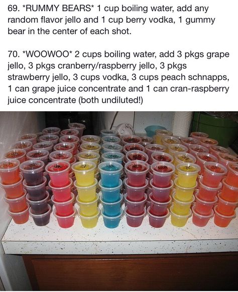 Shot Ideas For Party, Alcohol Jello Shots, Tequila Jello Shots, Jelly Shots, Drinking Games For Parties, Fun Drinking Games, Party Drinks Alcohol, Pudding Shots, Jello Shot Recipes