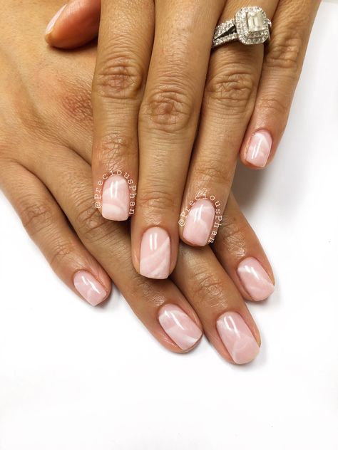 Short Rose Quartz Nails, Rose Quartz French Tip Nails, Quartz Nails, Rose Quartz Nails Tutorial, Casual Pink Rose Quartz Jewelry, Rose Quartz Ring Simple, Rose Quartz Nails, Rose Gold Nails Design, Quartz Nail