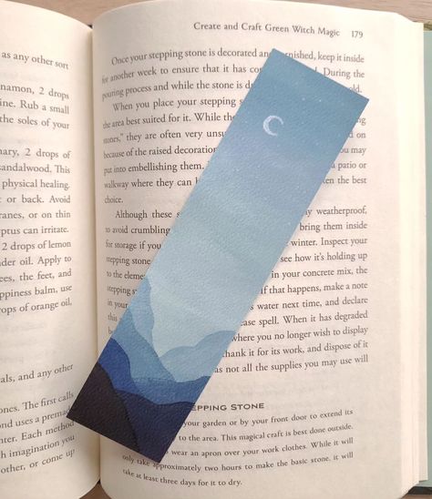 Sorry for being a little MIA! So much going on right now, I'll be back to normal posting soon 🖤 Find this cutie in the link in my bio! ° ° ° #painterbookmark #artprint #booktok #bookish #acrylicpainting #natureinspired Mountains Bookmark, Cool Bookmark Ideas, Bookmarks Painting, Mystical Experience, Nature Bookmark, فنسنت فان جوخ, Painted Bookmarks, Posting Soon, Handmade Bookmarks Diy