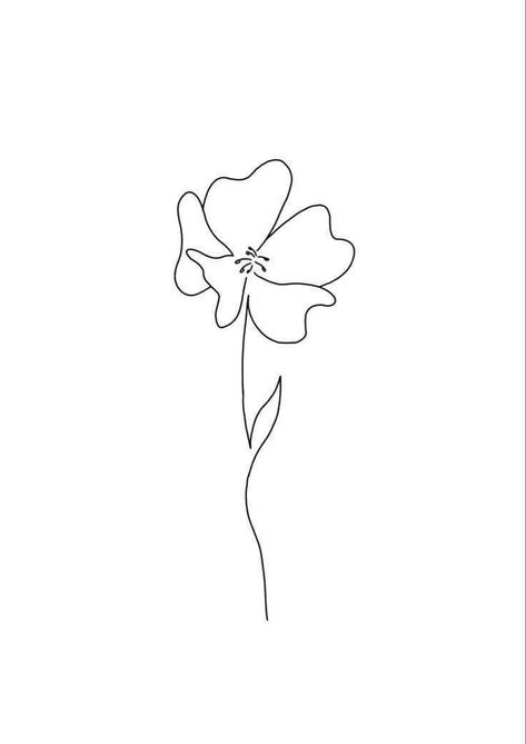 One Line Sweet Pea Tattoo, Violet Flower Tattoo Line Art, Petunia Flower Tattoo Simple, Athestic Tattoos, One Line Cosmos Flower, One Line Flower Tattoo Simple, Petunia Line Drawing, One Line Minimalist Drawing, Line Art Violet Flower