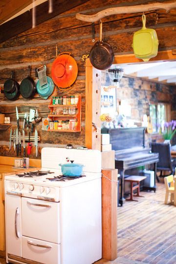 Cabin Kitchen Cozy Cabin Kitchen, Human Nest, Rustic Cabin Kitchen, Boho Chic Kitchen, Kitchen Spotlights, Cozy Dorm, Camp Decor, Fishing Shack, Cabin Chic