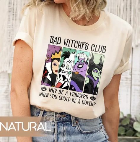 Disney Villains Shirt, Disney Villain Outfits, Disney Villains Halloween, Villains Halloween, Painted Shirt, Outfit Disney, Disney Villain Shirt, Mom Body, Disney Halloween Shirts