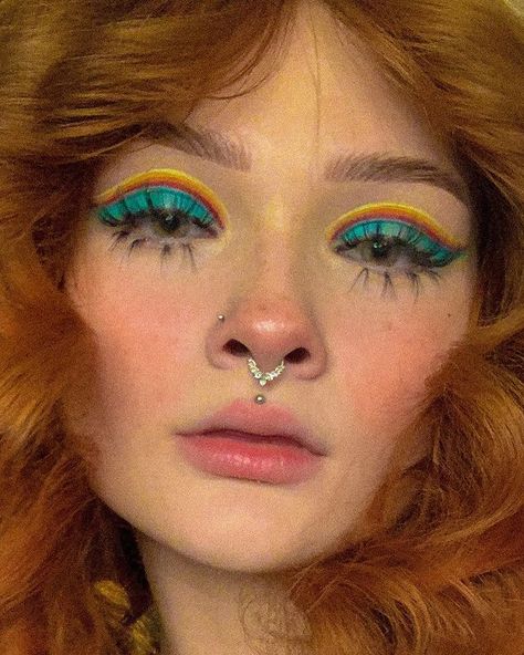 70s Eye Makeup, White Beach Dresses, Aesthetic Eye Makeup, Its December, Choir Concert, Hippie Makeup, Disco Makeup, Aesthetic 70s, Aesthetic Eye