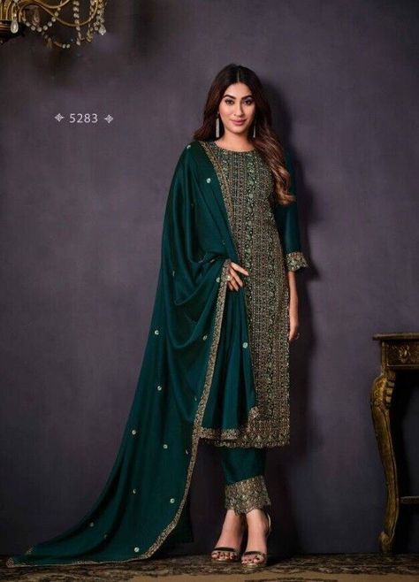 Get ready to make a statement with these stunning Indian Bollywood Pakistani Party Suits! These special ethnic Anarkali Gown Salwar Kameez are stitched up to size S,M,L,XL (Max 44 inches) and made from heavy Rangoli material. Available in beautiful green, they're perfect for any occasion. #eBay #eBayStore #eBaySeller #Pakistani #DoesNotApply #SalwarKameez #India #Green #HeavyRangoli #BridalGallery #Women https://ebay.us/HuYAM0 Pakistan Pictures, Bollywood Party, Bridal Gallery, Pakistani Fancy Dresses, Anarkali Gown, Party Suits, India And Pakistan, Salwar Kameez Designs, Indian Bollywood