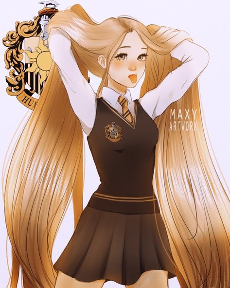 Princess School, Disney Hogwarts, Harry Potter Oc, Harry Potter Disney, School Look, Harry Potter Images, Harry Potter Artwork, Karakter Disney, Harry Potter Drawings